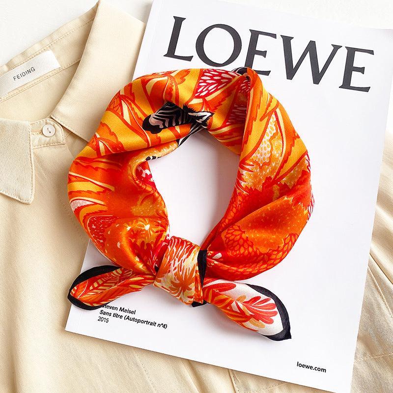 Zebra pattern 100% mulberry Silk Scarf/Silk head scarf/Silk hair scarf/Silk neck scarf/Mother's Day Gifts/Bag Accessory/Gift for her