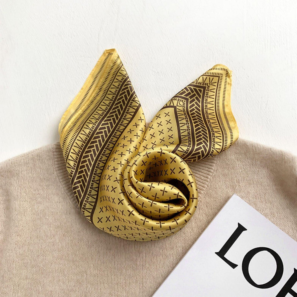 Minimalist Crosshatch 100% mulberry Silk Scarf/Silk head scarf/Silk hair scarf/Silk neck scarf/Mother's Day Gifts/Bag Accessory/Gift for her/For Spring