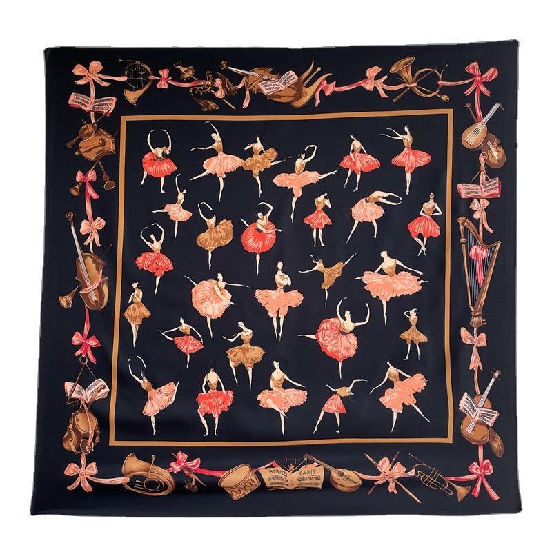 White Elegant Chic Large Satin Scarf | 90x90cm Bandana | Twill Satin Shawl | Perfect Gift for Her, Mother's Day