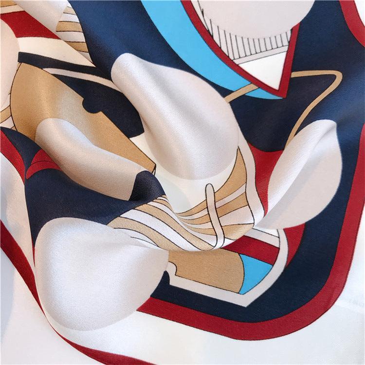 Red polka dot print 100% mulberry Silk Scarf/Silk head scarf/Silk hair scarf/Silk neck scarf/Mother's Day Gifts/Bag Accessory/Gift for her