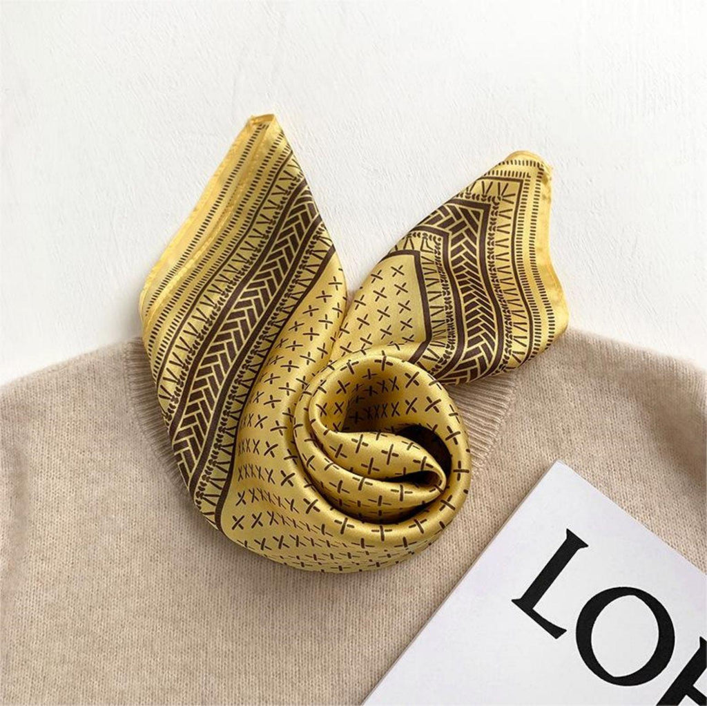 Minimalist Crosshatch 100% mulberry Silk Scarf/Silk head scarf/Silk hair scarf/Silk neck scarf/Mother's Day Gifts/Bag Accessory/Gift for her/For Spring