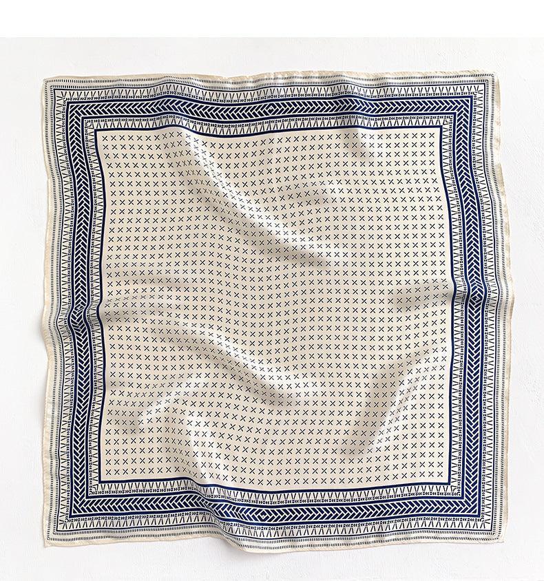 Vintage Style 100% mulberry Silk Scarf/Silk head scarf/Silk hair scarf/Silk neck scarf/Mother's Day Gifts/Bag Accessory/Gift for her