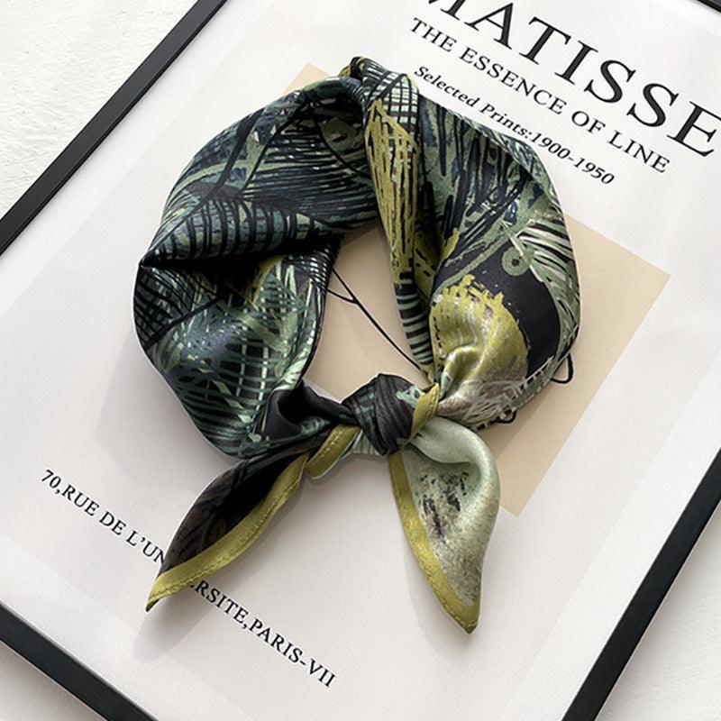 Checkered Graffiti 100% mulberry Silk Scarf/Silk head scarf/Silk hair scarf/Silk neck scarf/Mother's Day Gifts/Bag Accessory/Gift for her