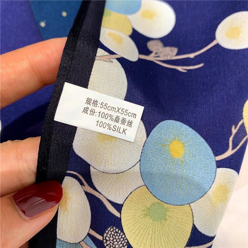 Air Balloon Pattern 100% mulberry Silk Scarf/Silk head scarf/Silk hair scarf/Silk neck scarf/Mother's Day Gifts/Bag Accessory/Gift for her