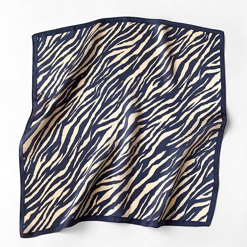 Zebra stripes 100% mulberry Silk Scarf/Silk head scarf/Silk hair scarf/Silk neck scarf/Mother's Day Gifts/Bag Accessory/Gift for her