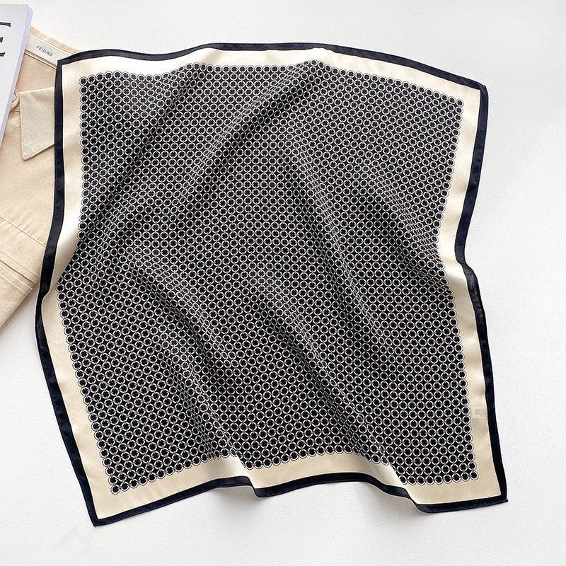 Blue Polka Dot 100% mulberry Silk Scarf/Silk head scarf/Silk hair scarf/Silk neck scarf/Mother's Day Gifts/Bag Accessory/Gift for her