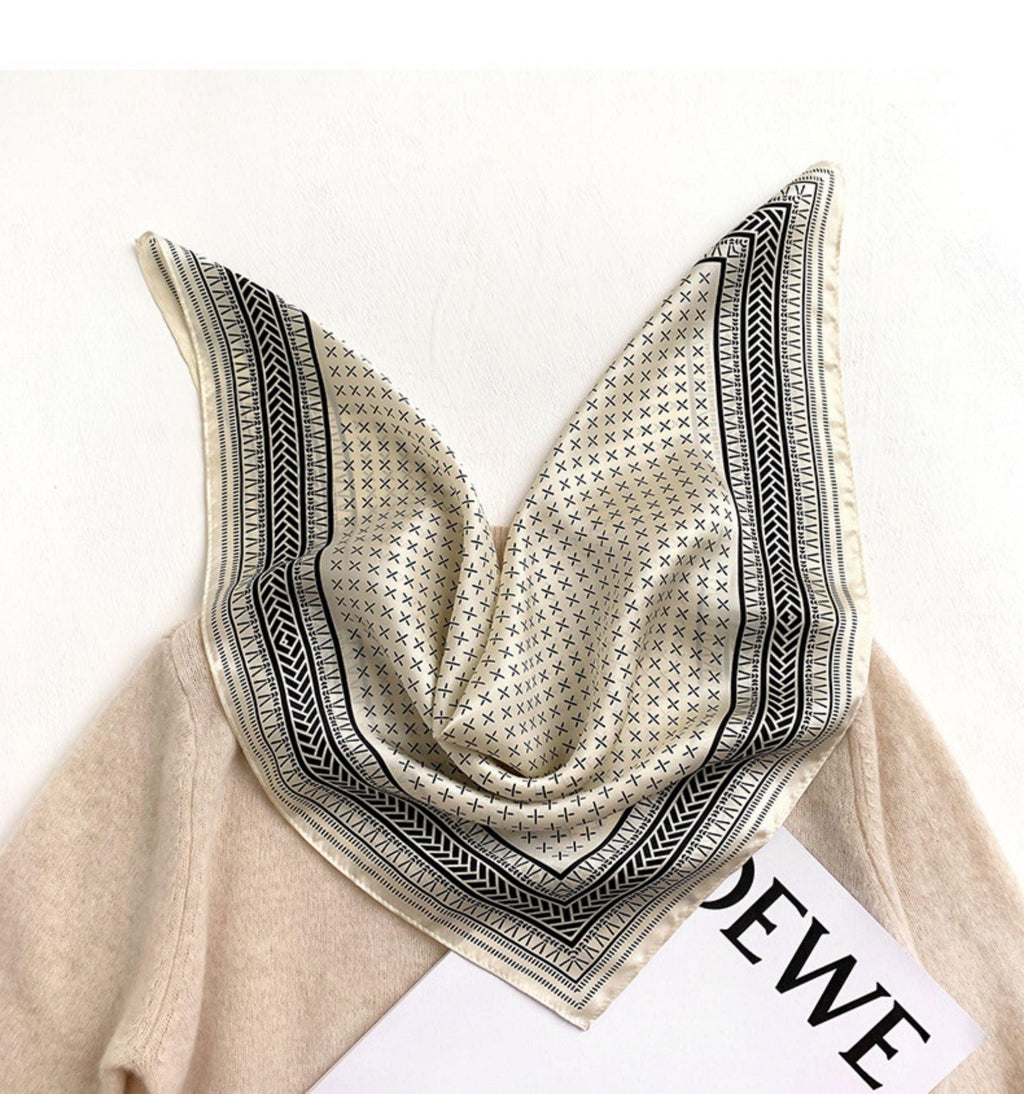 Vintage Style 100% mulberry Silk Scarf/Silk head scarf/Silk hair scarf/Silk neck scarf/Mother's Day Gifts/Bag Accessory/Gift for her