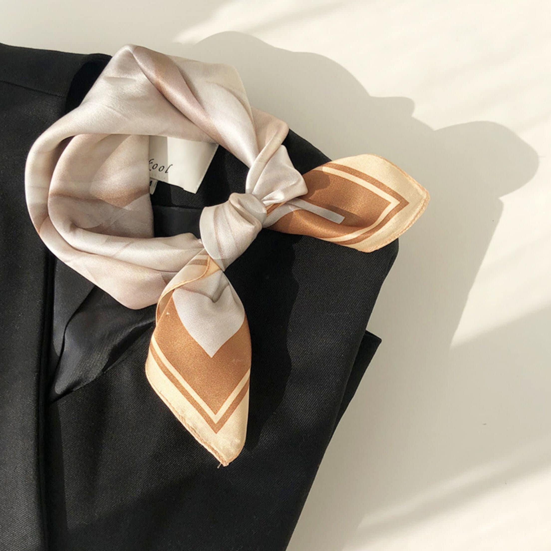 Sand art style 100% mulberry Silk Scarf/Silk head scarf/Silk hair scarf/Silk neck scarf/Mother's Day Gifts/Bag Accessory/Gift for her