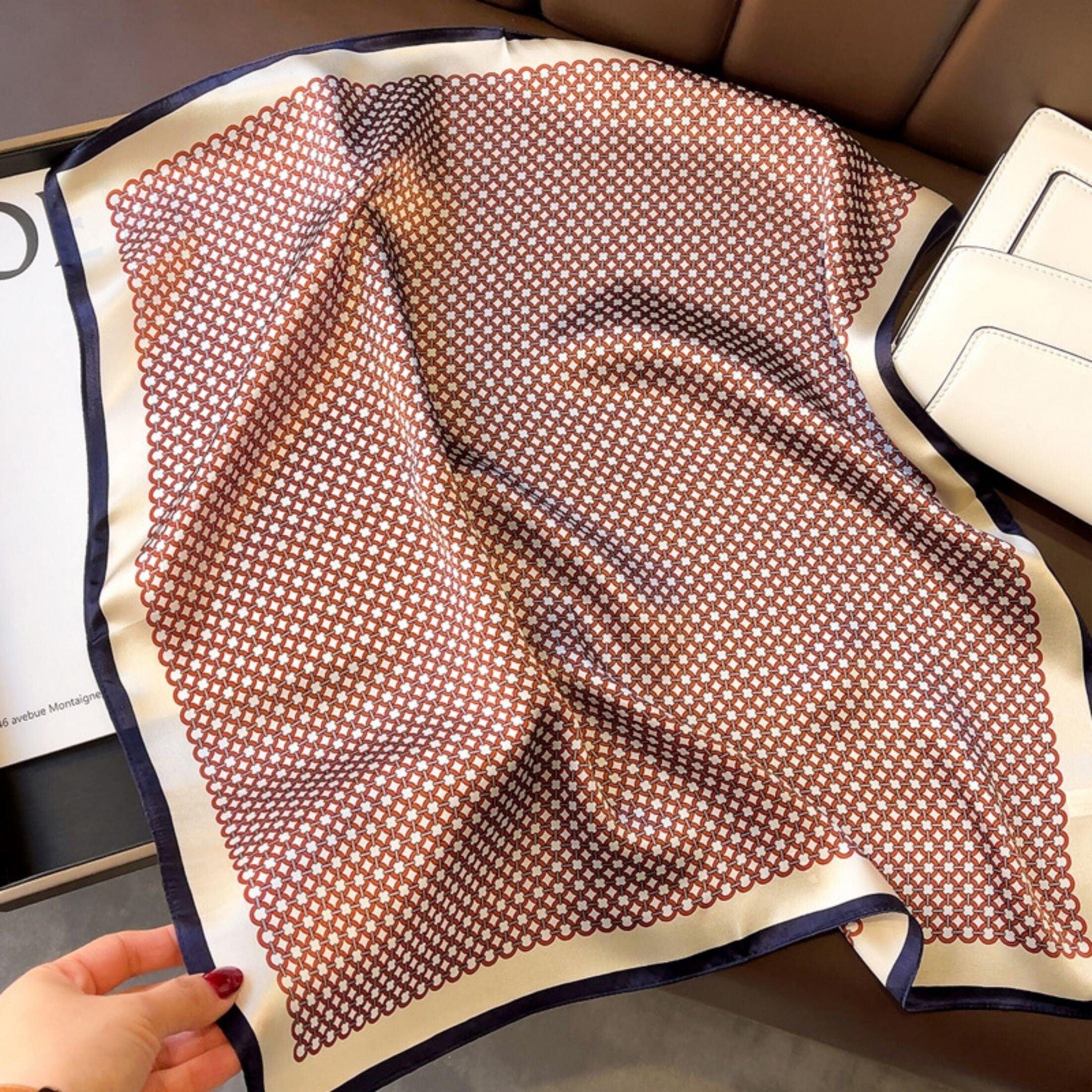 Blue Polka Dot 100% mulberry Silk Scarf/Silk head scarf/Silk hair scarf/Silk neck scarf/Mother's Day Gifts/Bag Accessory/Gift for her