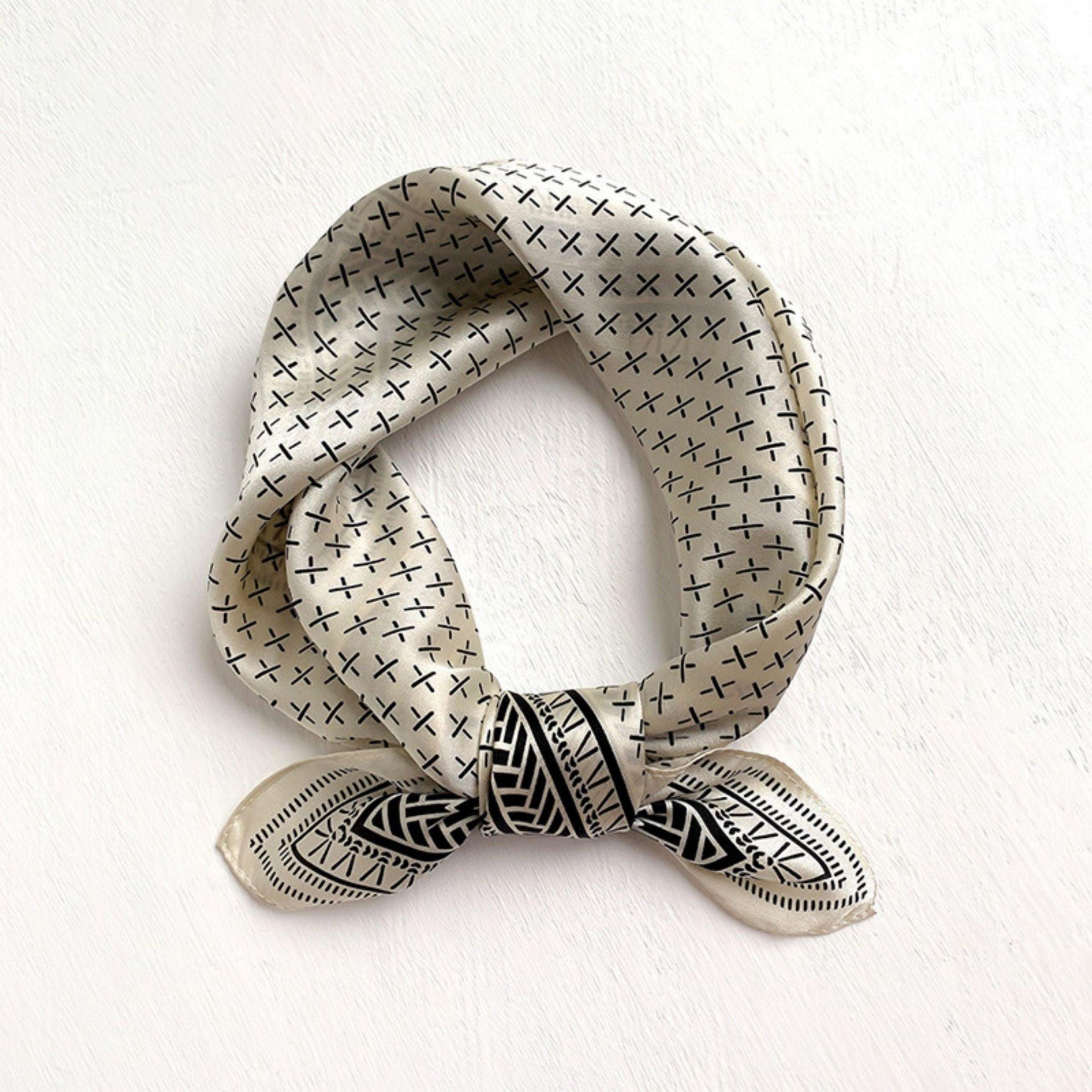 Vintage Style 100% mulberry Silk Scarf/Silk head scarf/Silk hair scarf/Silk neck scarf/Mother's Day Gifts/Bag Accessory/Gift for her